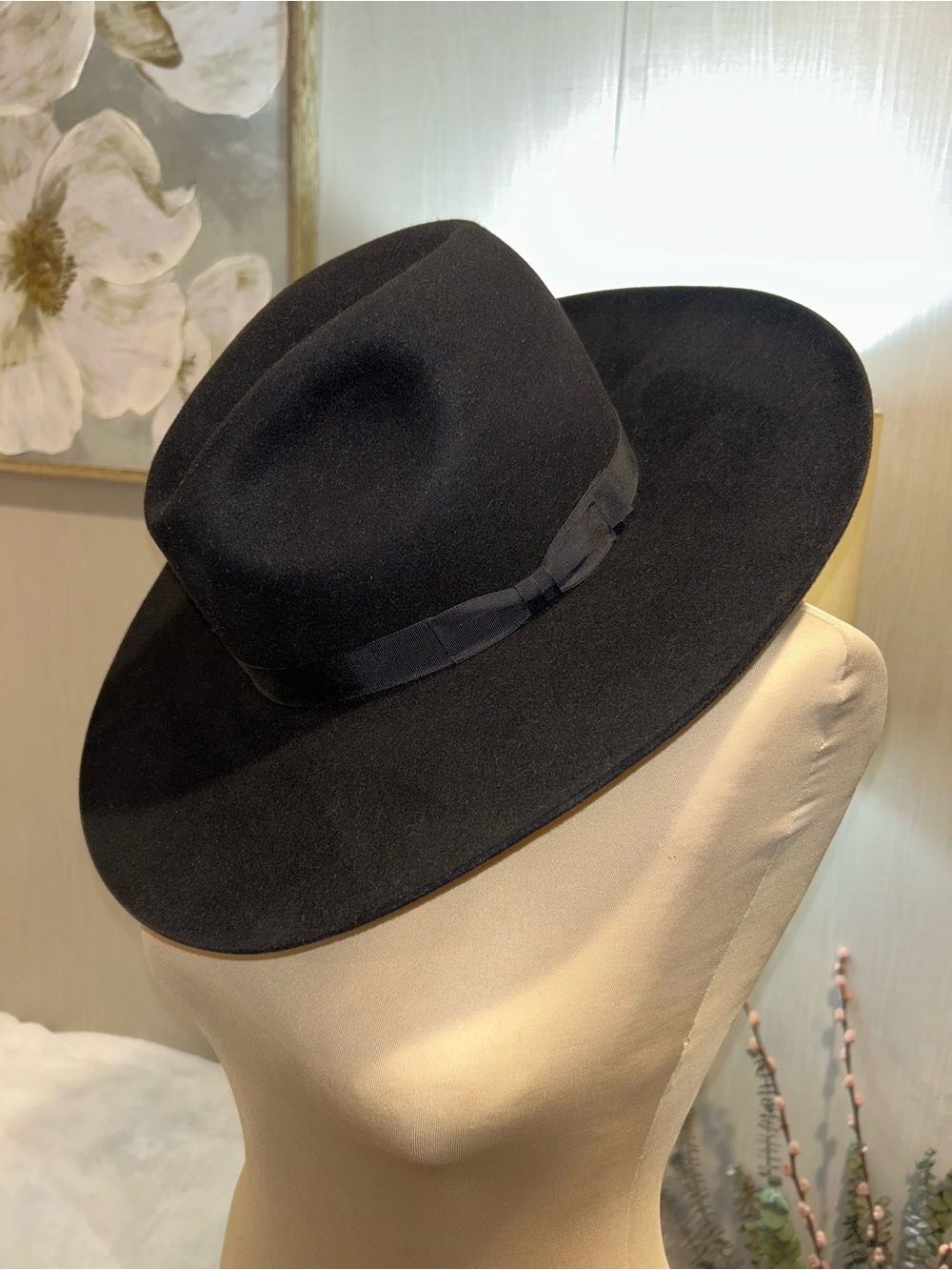 Premium J.W. Brooks Custom Imperial Beaver Felt Hat - Size 7 1/4 (58cm)
